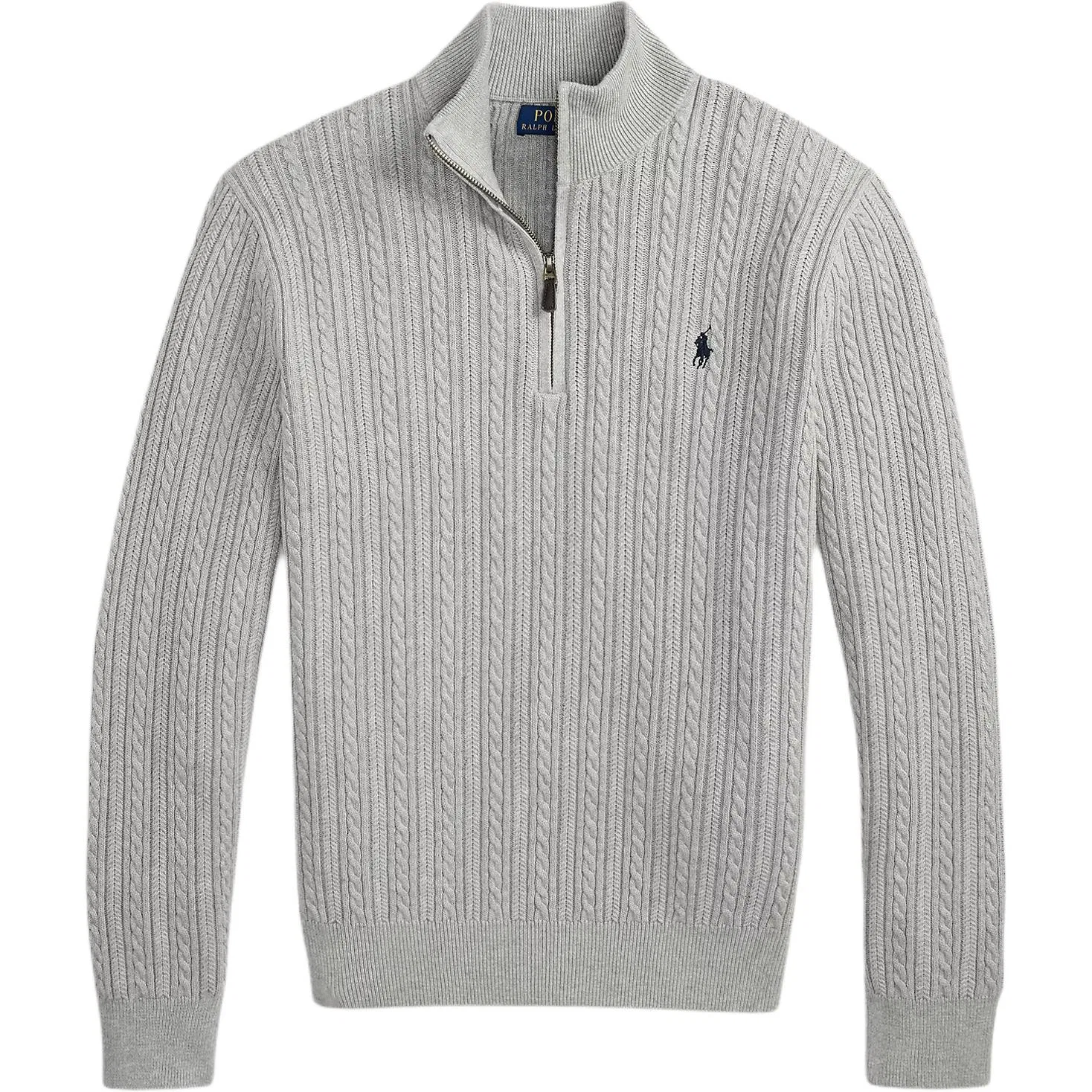 Мужской свитер с воротником-гольф Polo Ralph Lauren, Gray