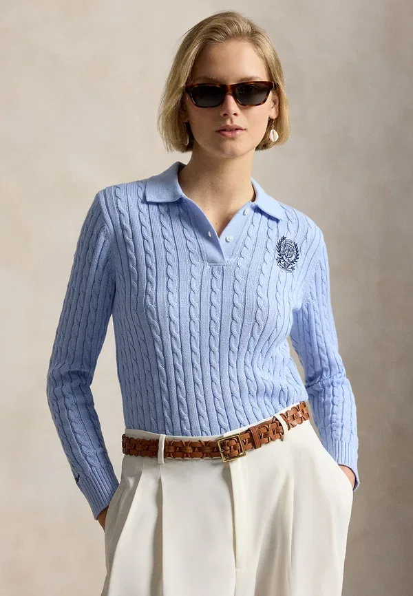 Свитер из хлопка Polo Ralph Lauren, синий