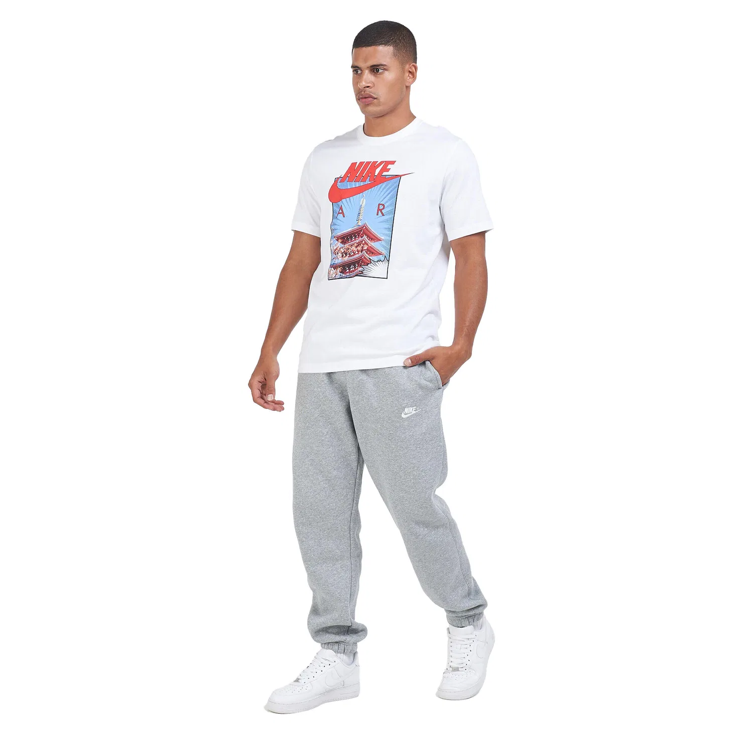 Мужские спортивные штаны с утягивающим поясом NSW Club Nike, Grau Silber