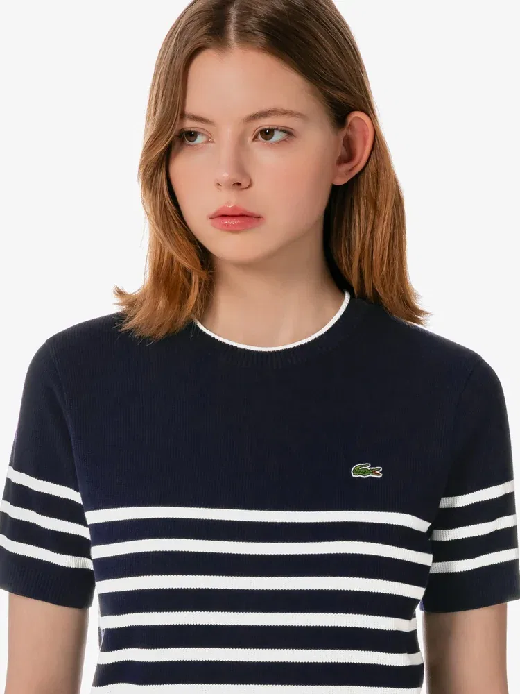 Пуловер LACOSTE Navy в полоску — фото 2