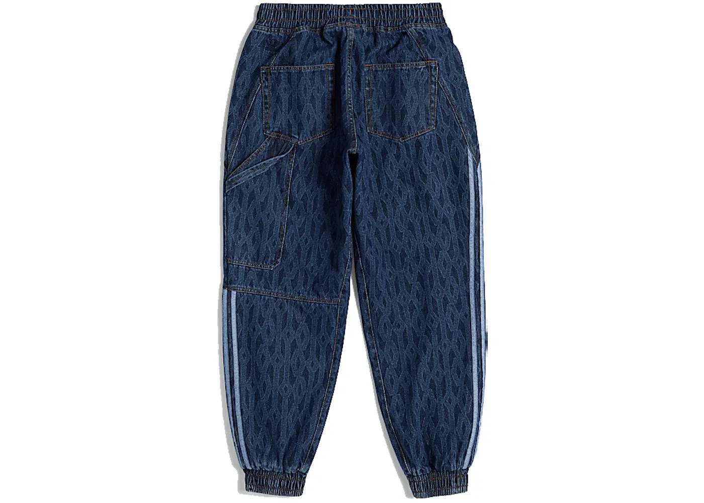 Унисекс спортивные штаны с принтом Track Pants (All Gender) Adidas, Dark Denim — фото 2