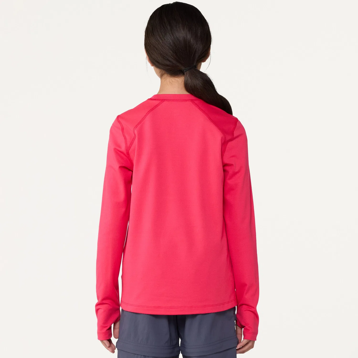 Термобелье детское с длинным рукавом Midweight Base Layer Crew Top Rei Co-Op, Poppy Pink — фото 3