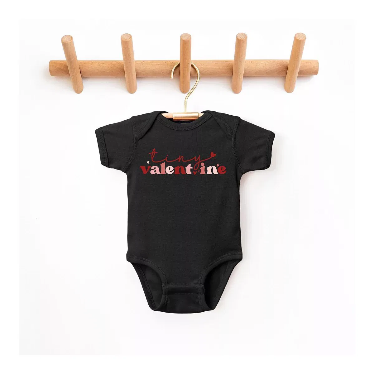 Детское боди с коротким рукавом Tiny Valentine The Juniper Shop, Black