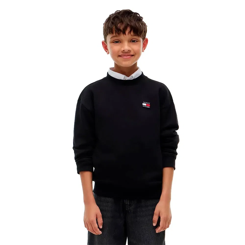 Детский свитшот с принтом Tommy hilfiger, Black