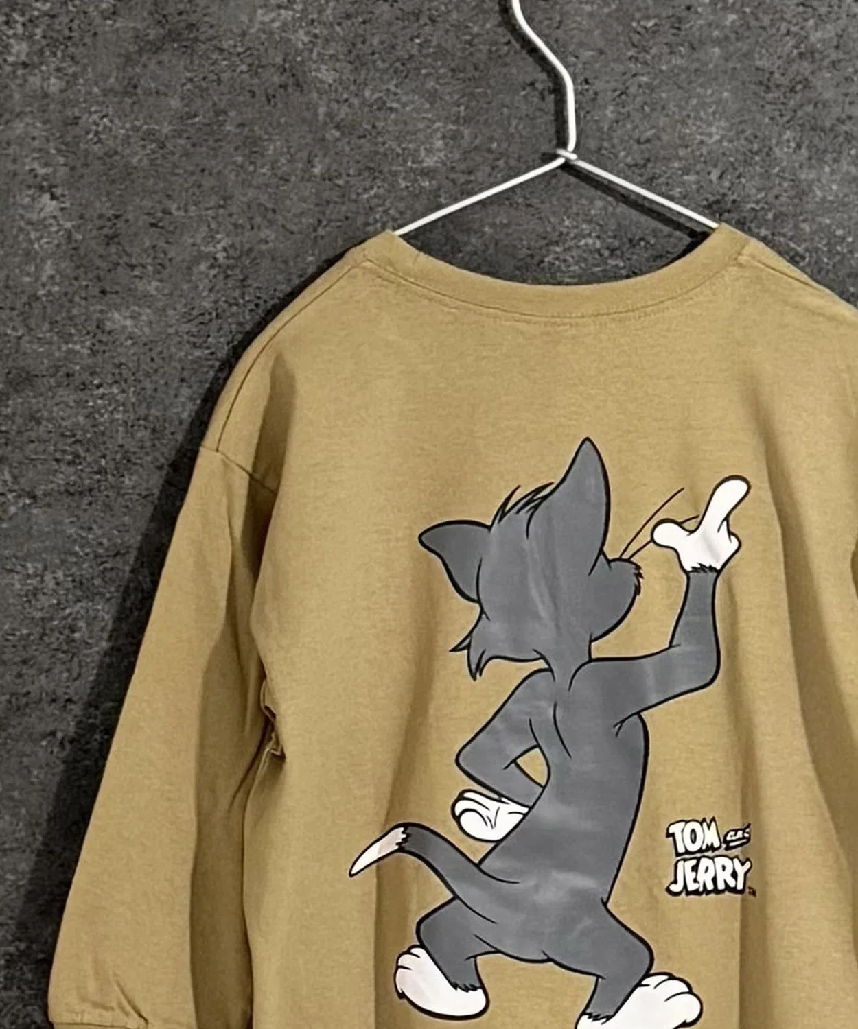 Детский лонгслив с принтом TOM&JERRY, Beige
