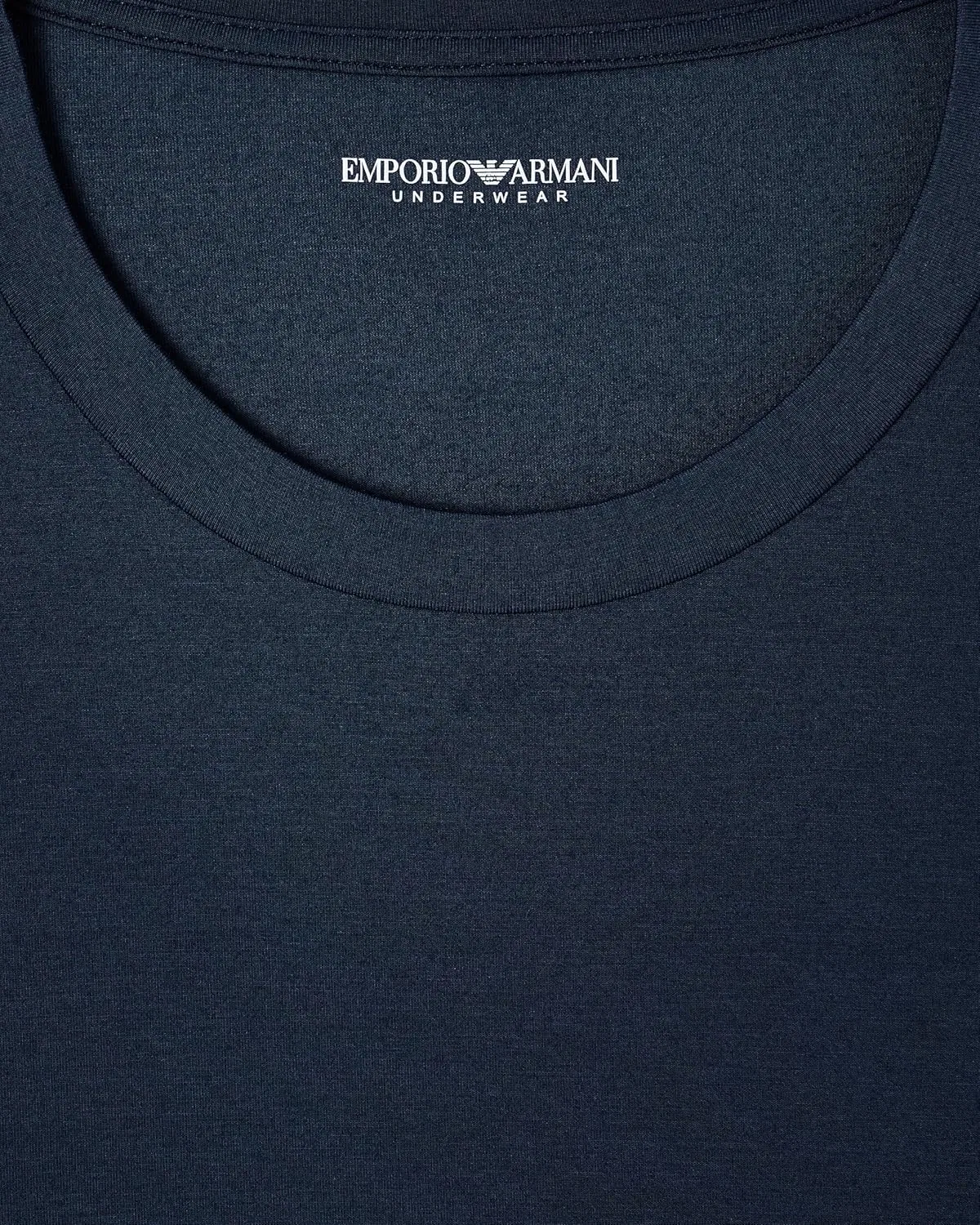 Мужская облегающая футболка Soft Modal Short Sleeve Shirt Emporio Armani, Blue — фото 4