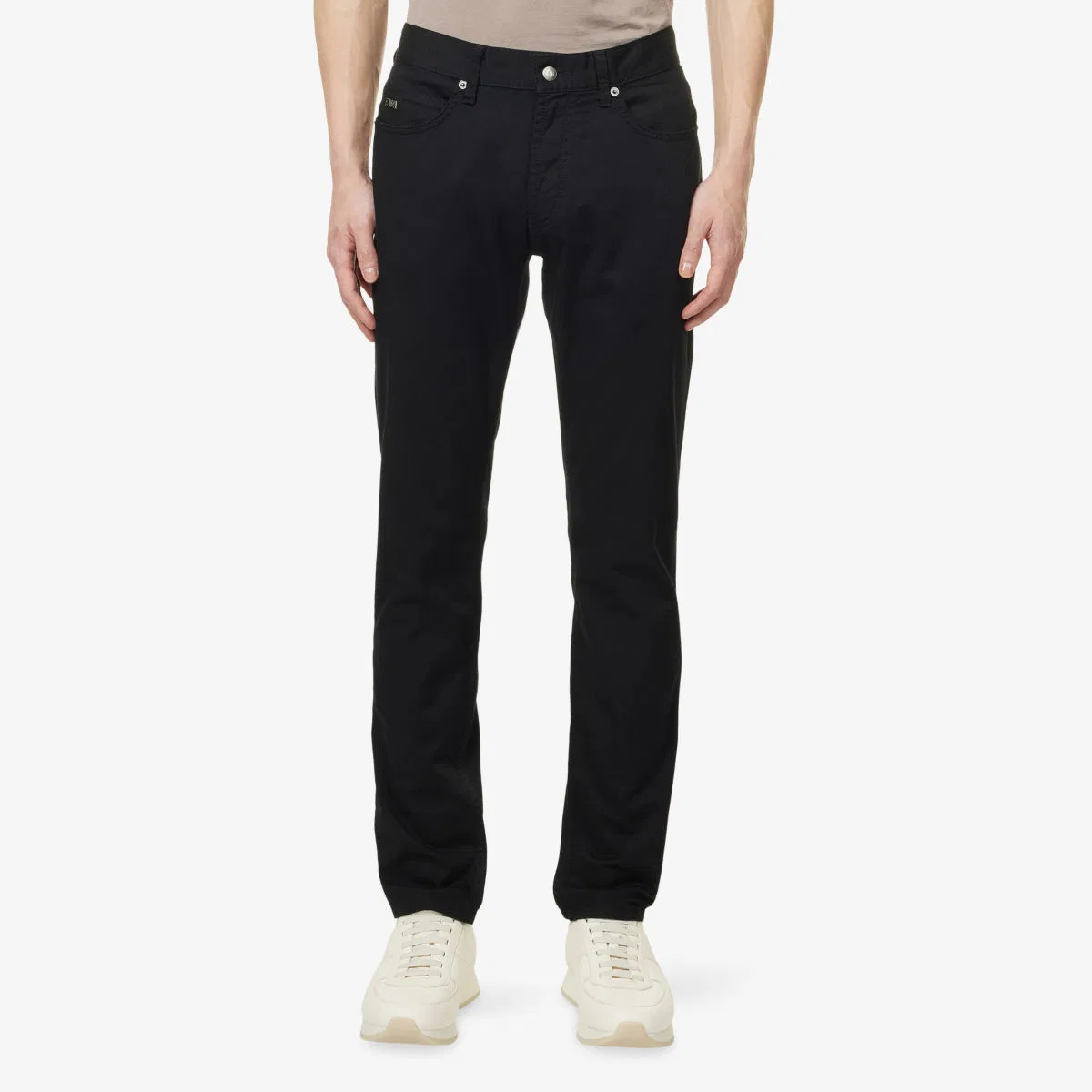 Джинсы J05 из эластичного денима стандартного кроя Emporio Armani, черный — фото 3