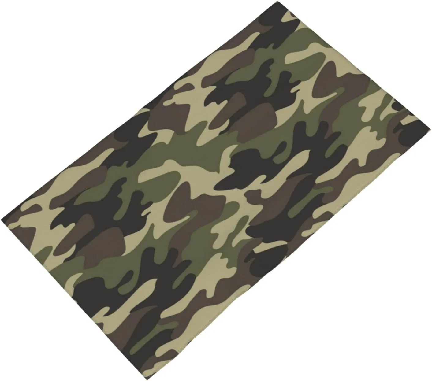 Полотенце для рук PEIXEN Green Military Camouflage, 27.5 x 16 дюймов, Микрофибра — фото 2