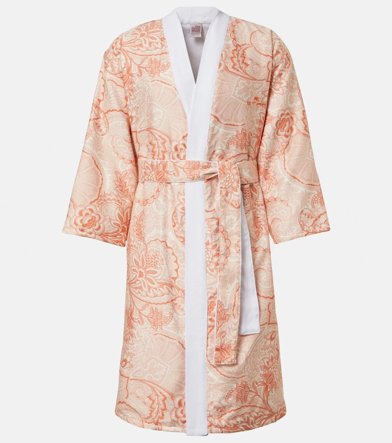 Халат с принтом Bloom Paisley, Etro, оранжевый