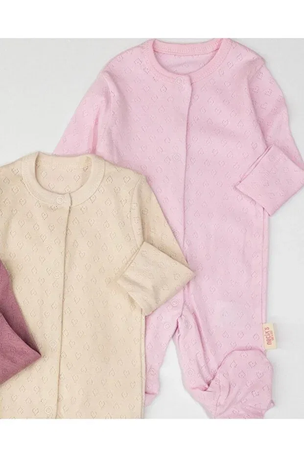 Детский комбинезон для девочек хлопковый с цветочным принтом Voyyo Kids Baby, Multicolored — фото 3
