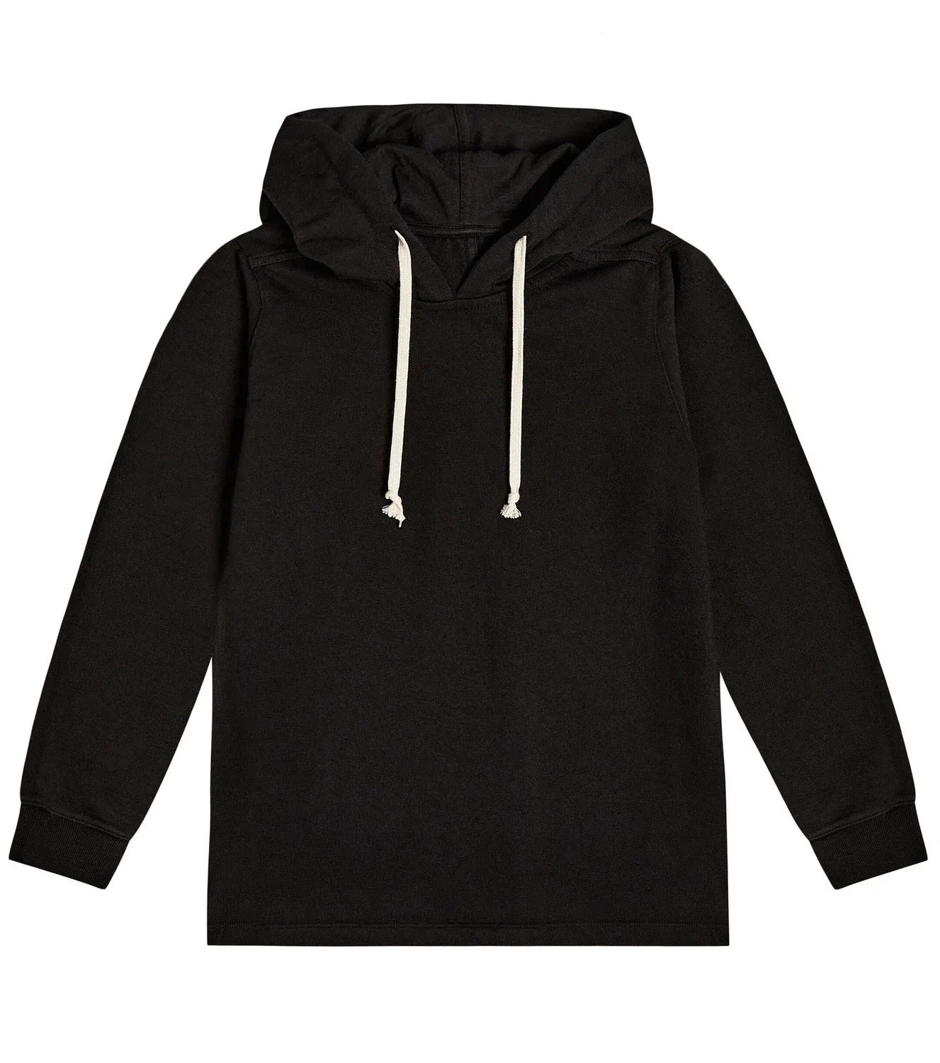 Худи хлопковое Rick Owens Kids, черный