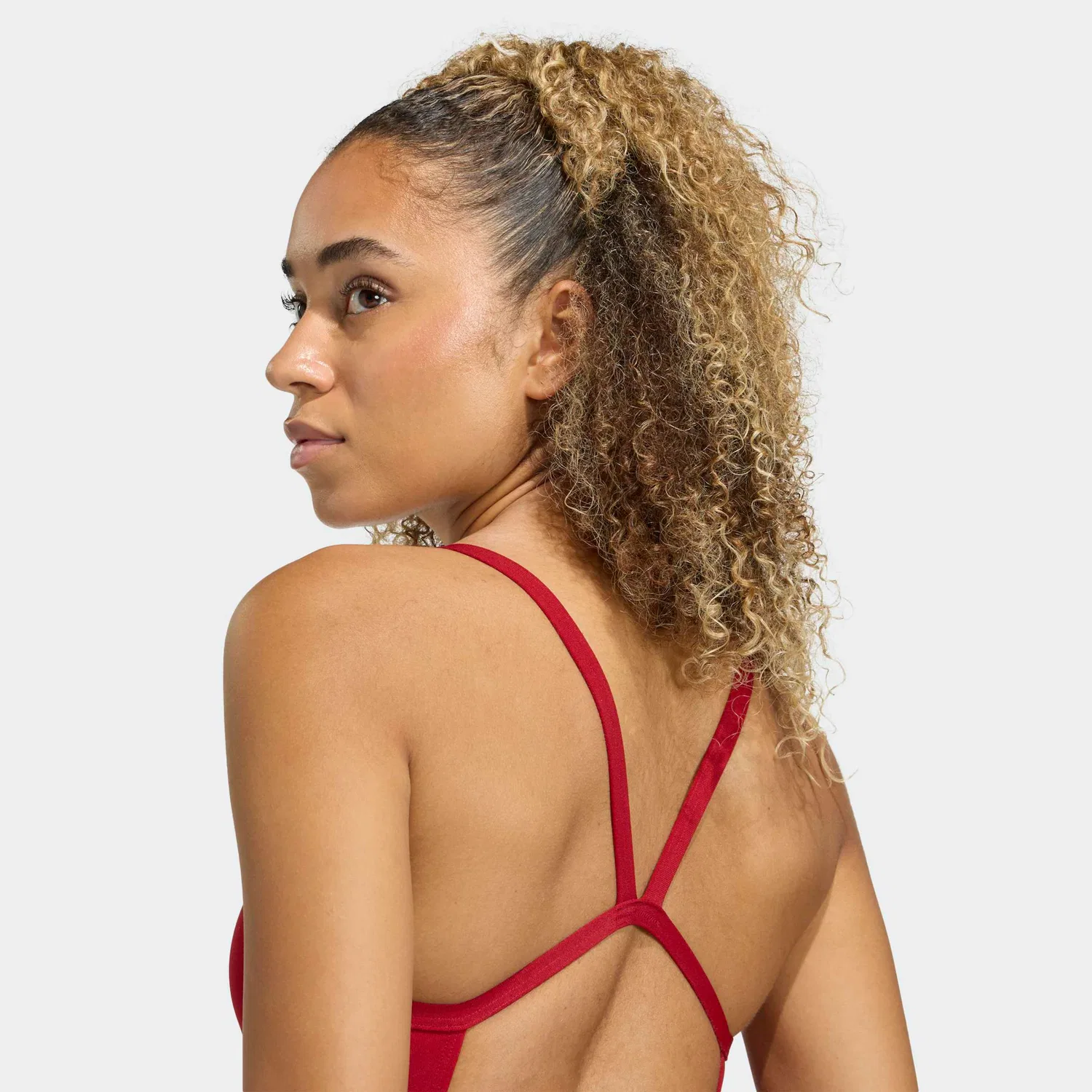 Женский спортивный купальник для плавания Adidas Performance, Team Power Red 2 — фото 4