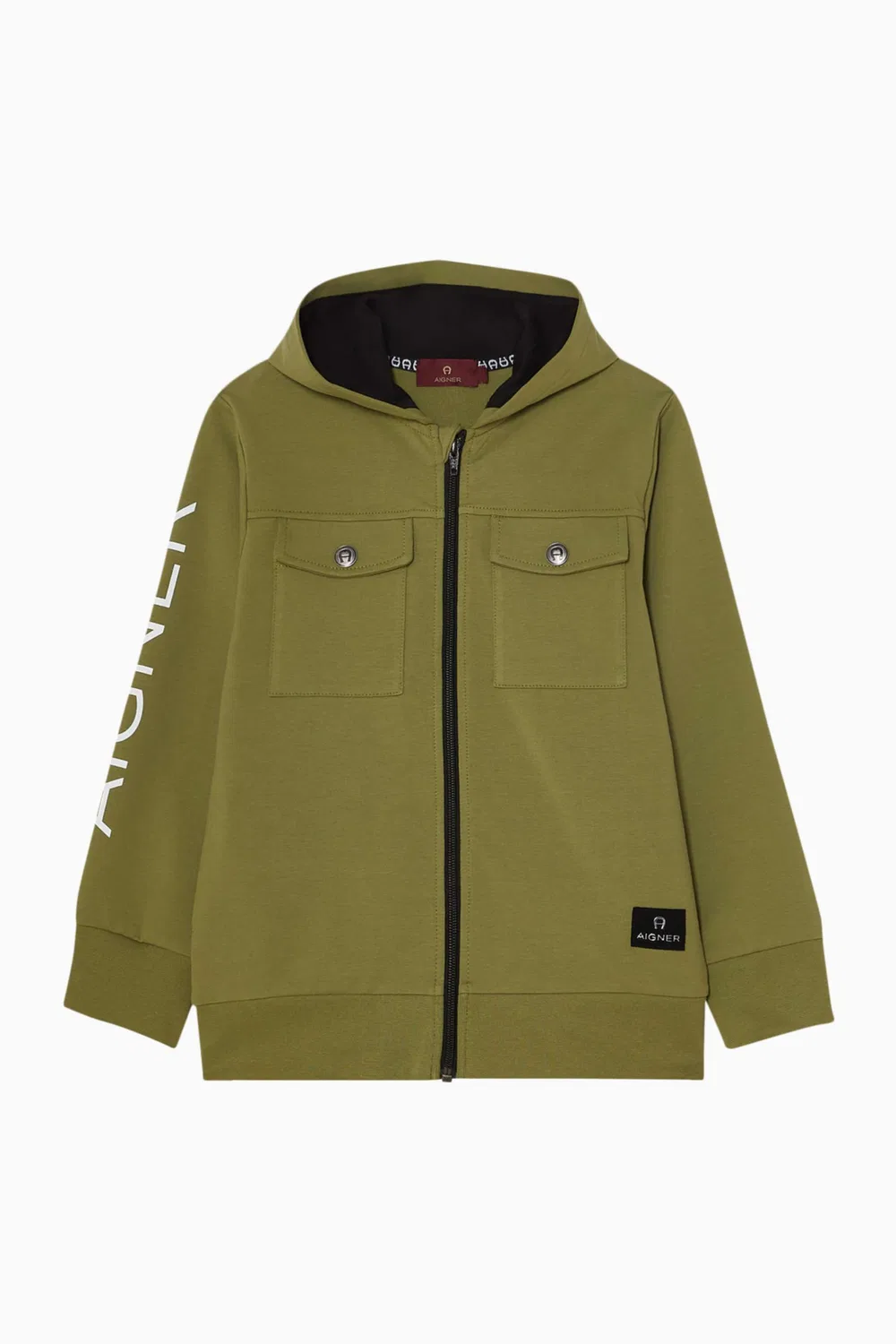 Худи на молнии Green AIGNER, зеленый