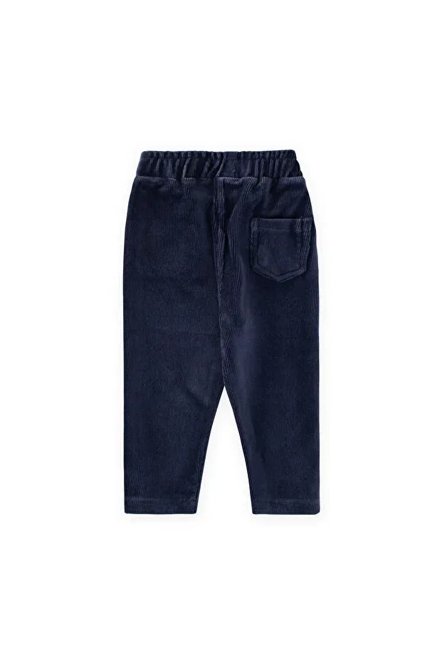 Детские брюки для девочек вельветовые Cigit, Navy Blue — фото 2