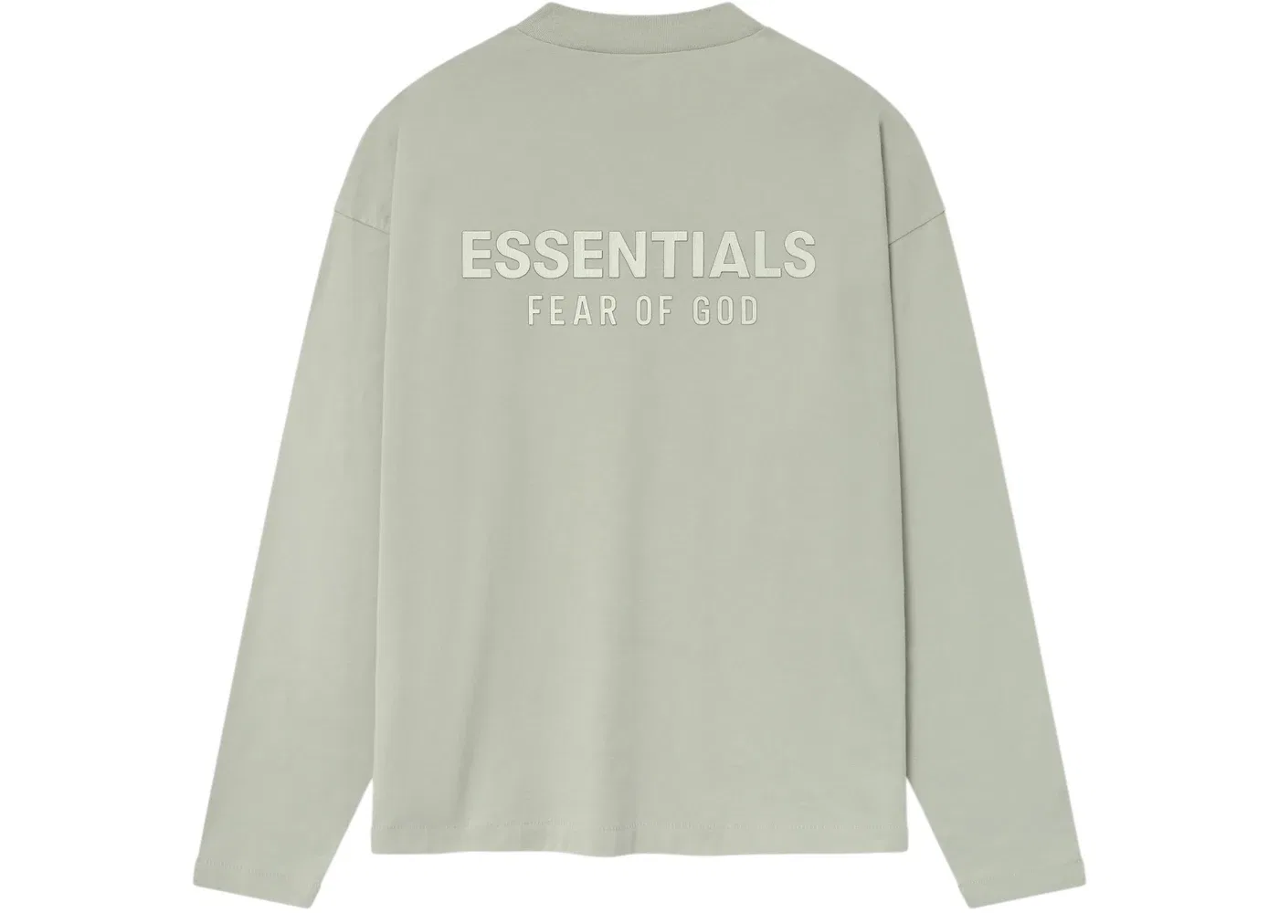 Мужская футболка с длинным рукавом Fear of God Essentials Classic Long Sleeve Tee Abbey Stone, Abbey Stone — фото 2