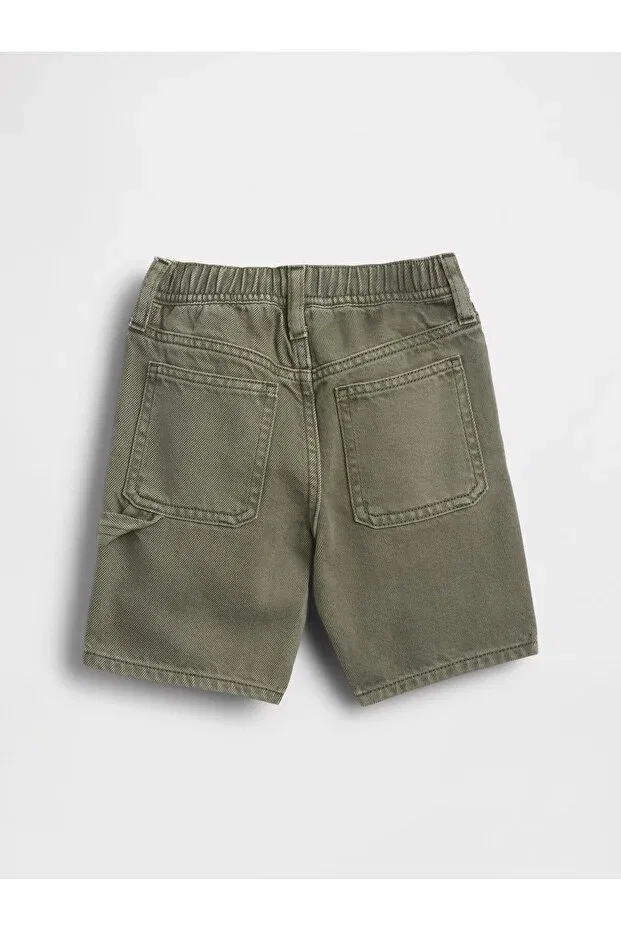 Детские шорты для мальчиков джинсовые Carpenter Shorts Gap, Green-000 — фото 2