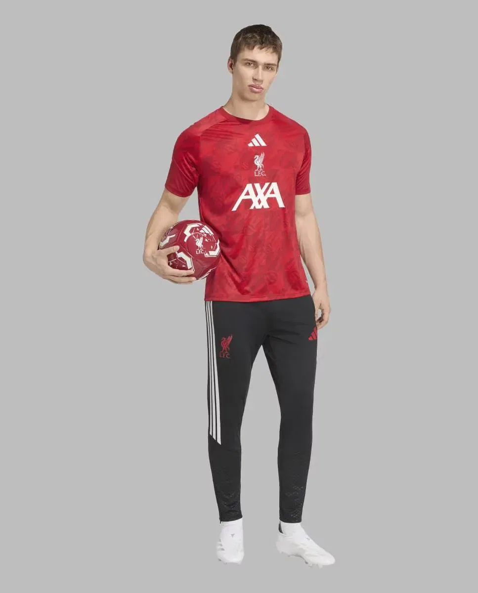 Мужская предматчевая футболка Liverpool FC 2026/2027 Adidas, Красный — фото 4