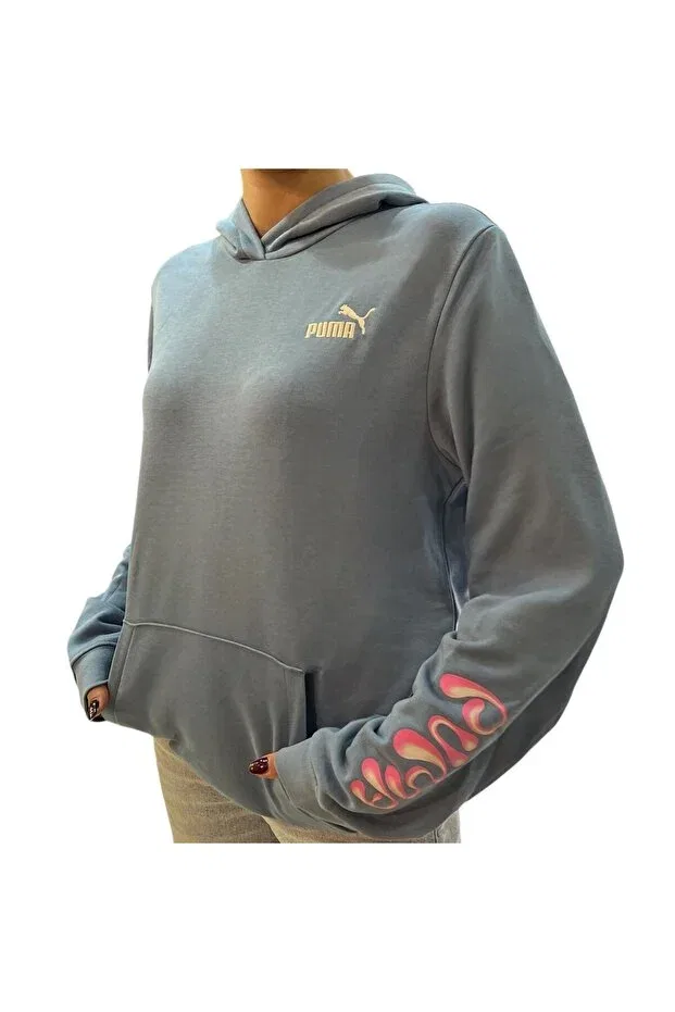 Детское худи для девочек с капюшоном Tweenerverse Puma, Blue