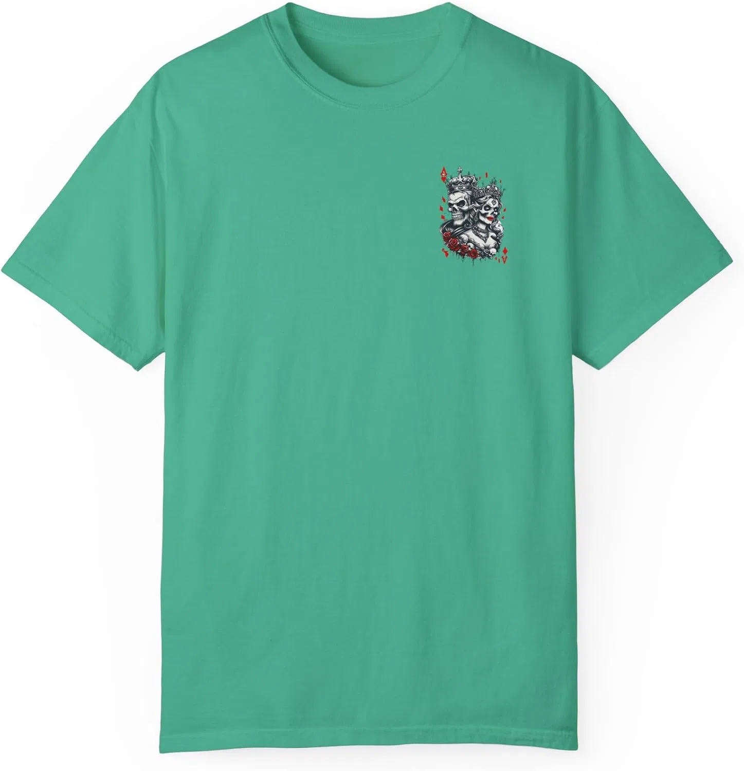 Футболка с готическим принтом Comfort Colors, Island Green