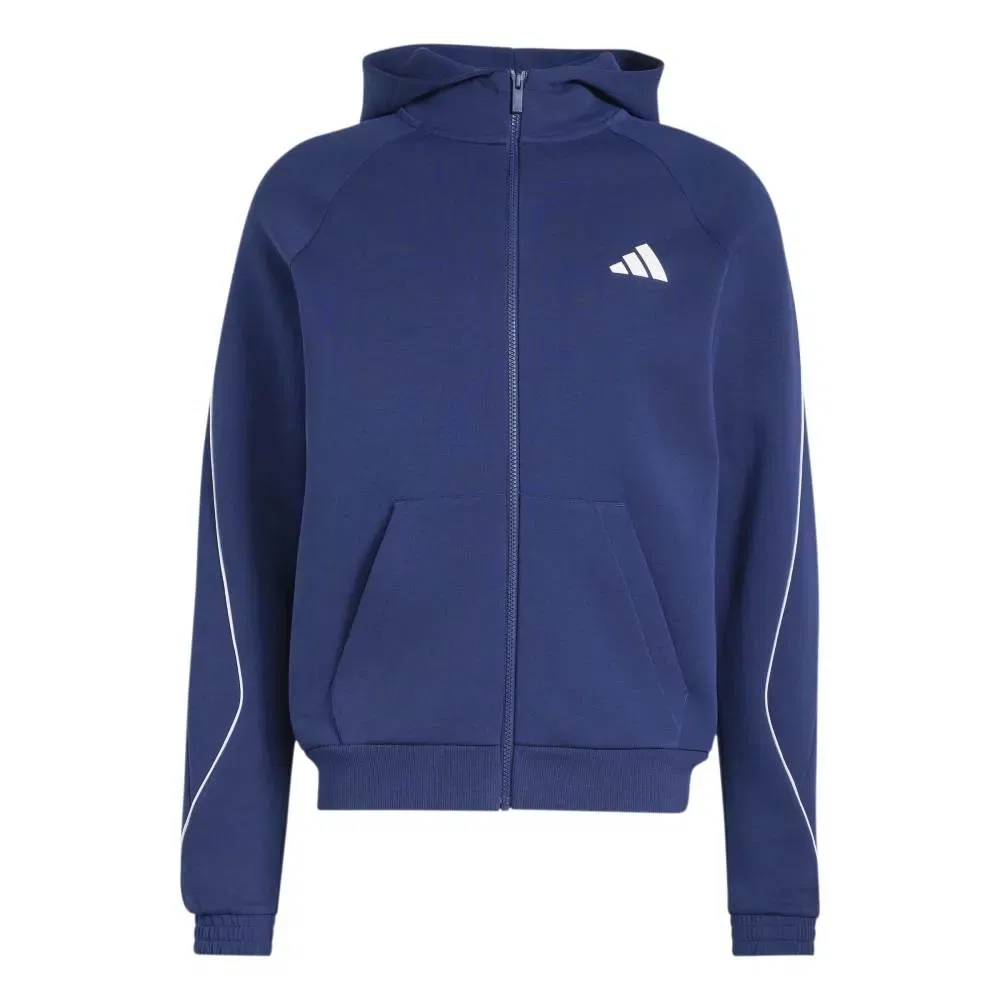 Мужской худи с принтом Stadium Small Logo Adidas, Blue — фото 3