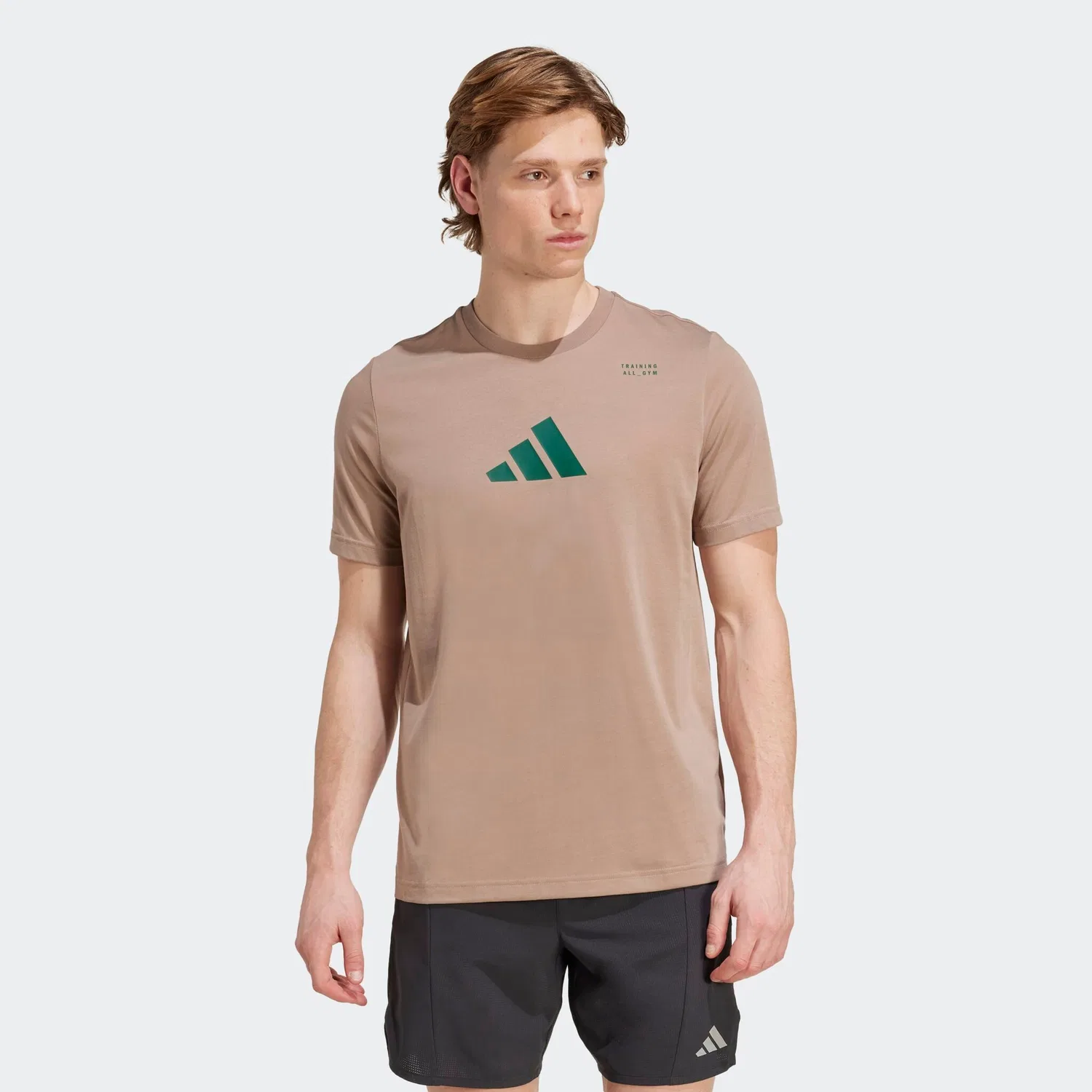Мужская футболка с технологией Climacool Adidas Performance, Chalky Brown — фото 2