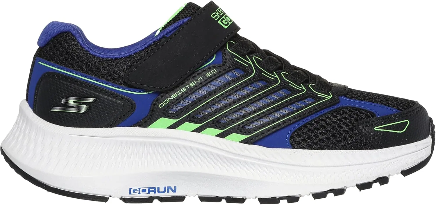 Детские кроссовки для мальчиков Go Run Consistent 2.0 Skechers, Black/Blue/Lime