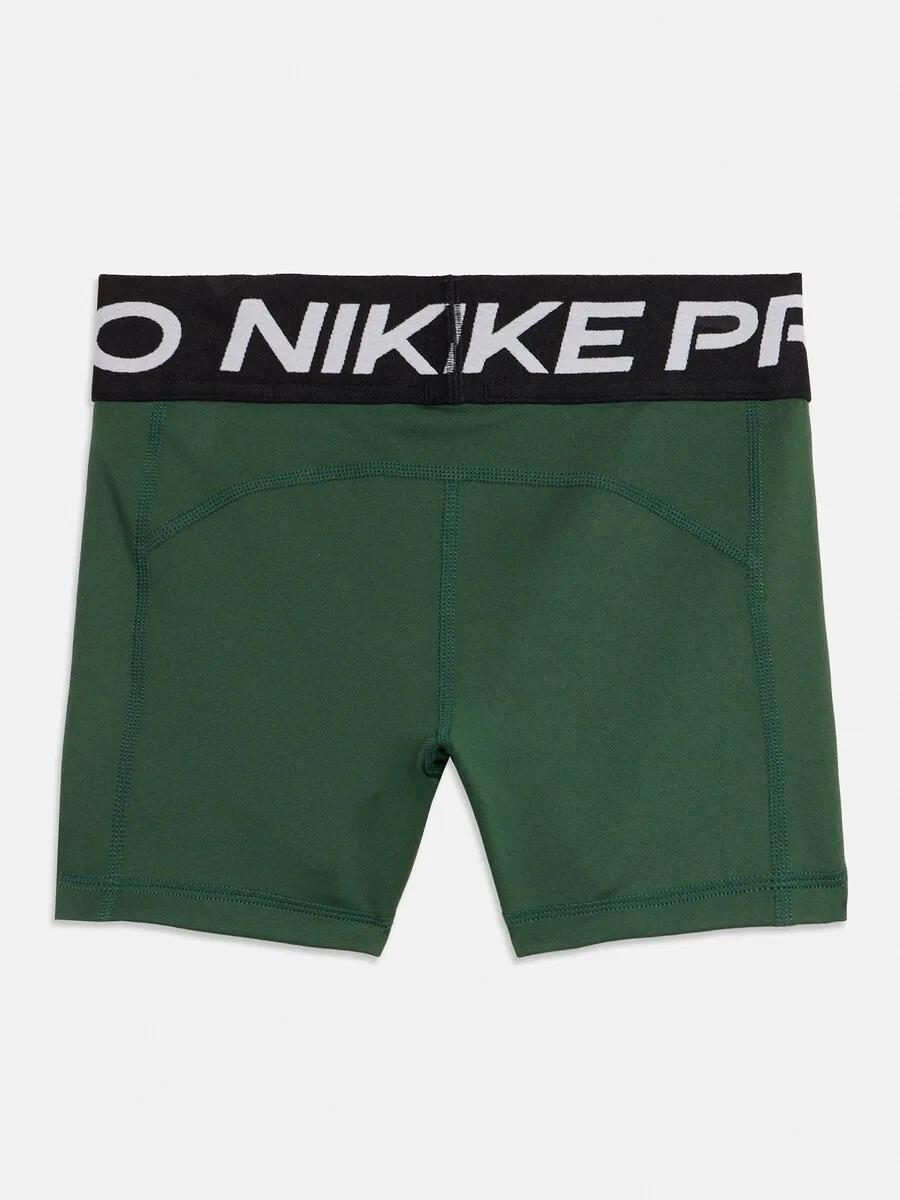 Узкие спортивные брюки NIKE 'Nike Pro' зеленого цвета — фото 2