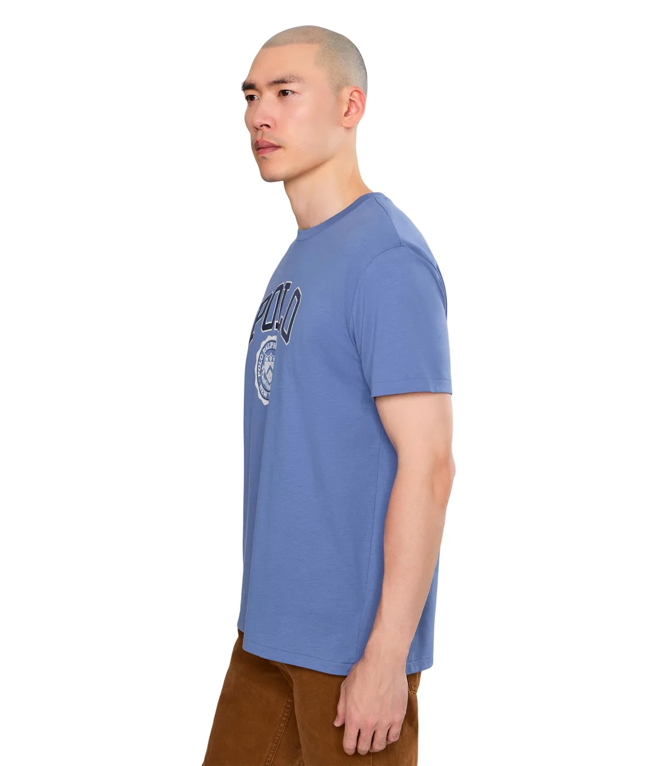 Классическая футболка с логотипом Polo Ralph Lauren, Bastille Blue — фото 3