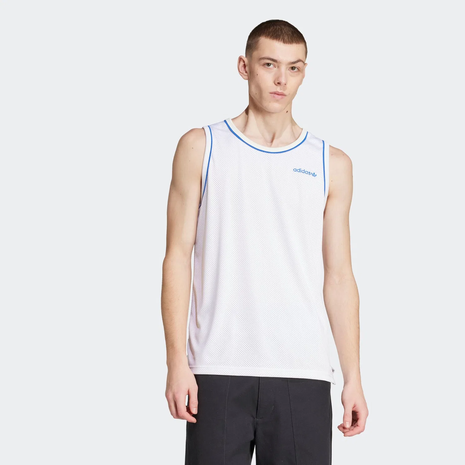 Мужская безрукавка с логотипом Adidas Originals, White