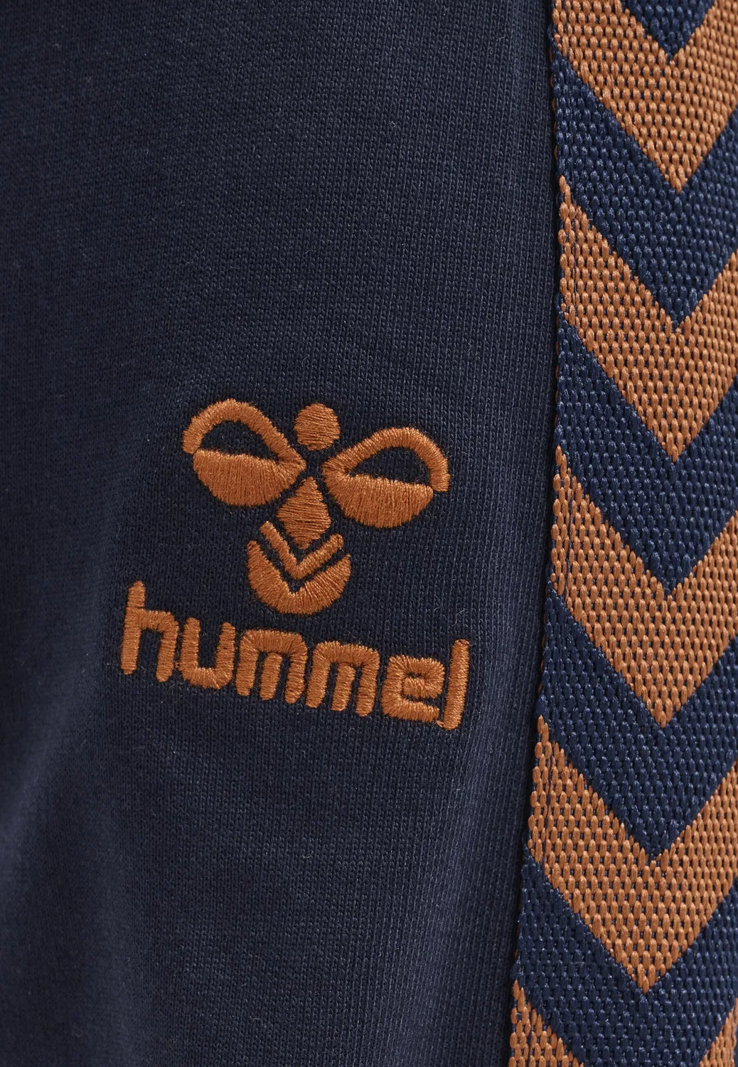 Детские спортивные штаны с логотипом Hmlpuk Hummel, Черный Темно-Синий — фото 3