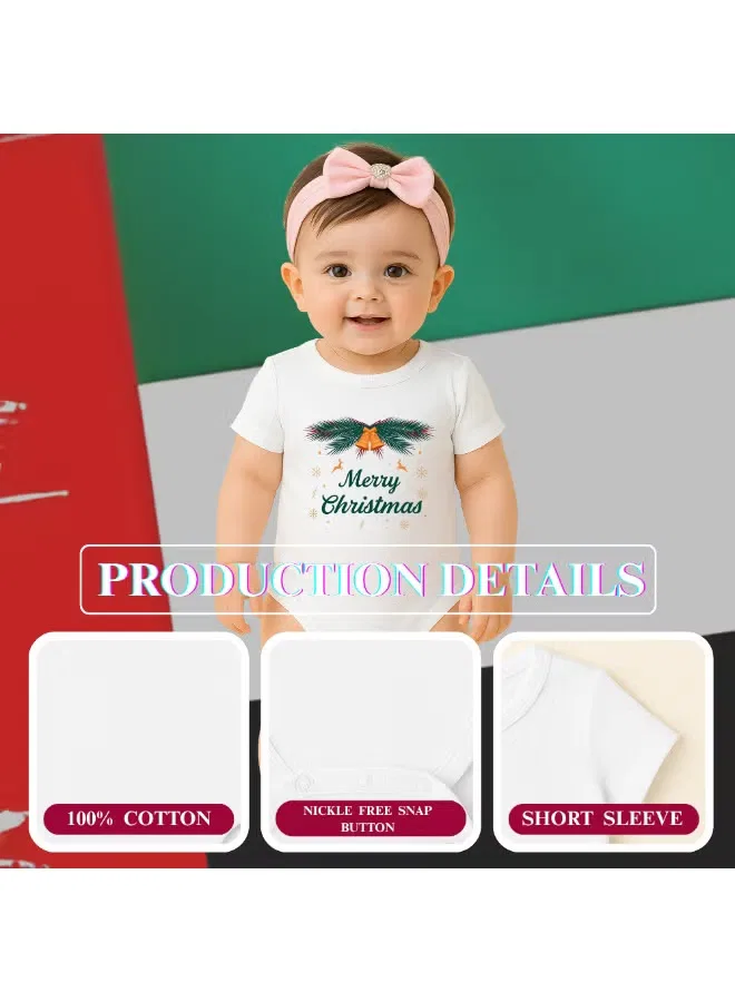 Боди-комбинезон с новогодним принтом Merry Christmas Printshop4Me, дизайн 2 — фото 3