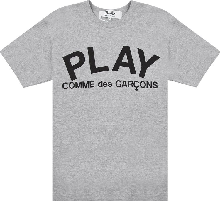 

Футболка Comme des Garçons PLAY Text T-Shirt 'Grey', серый