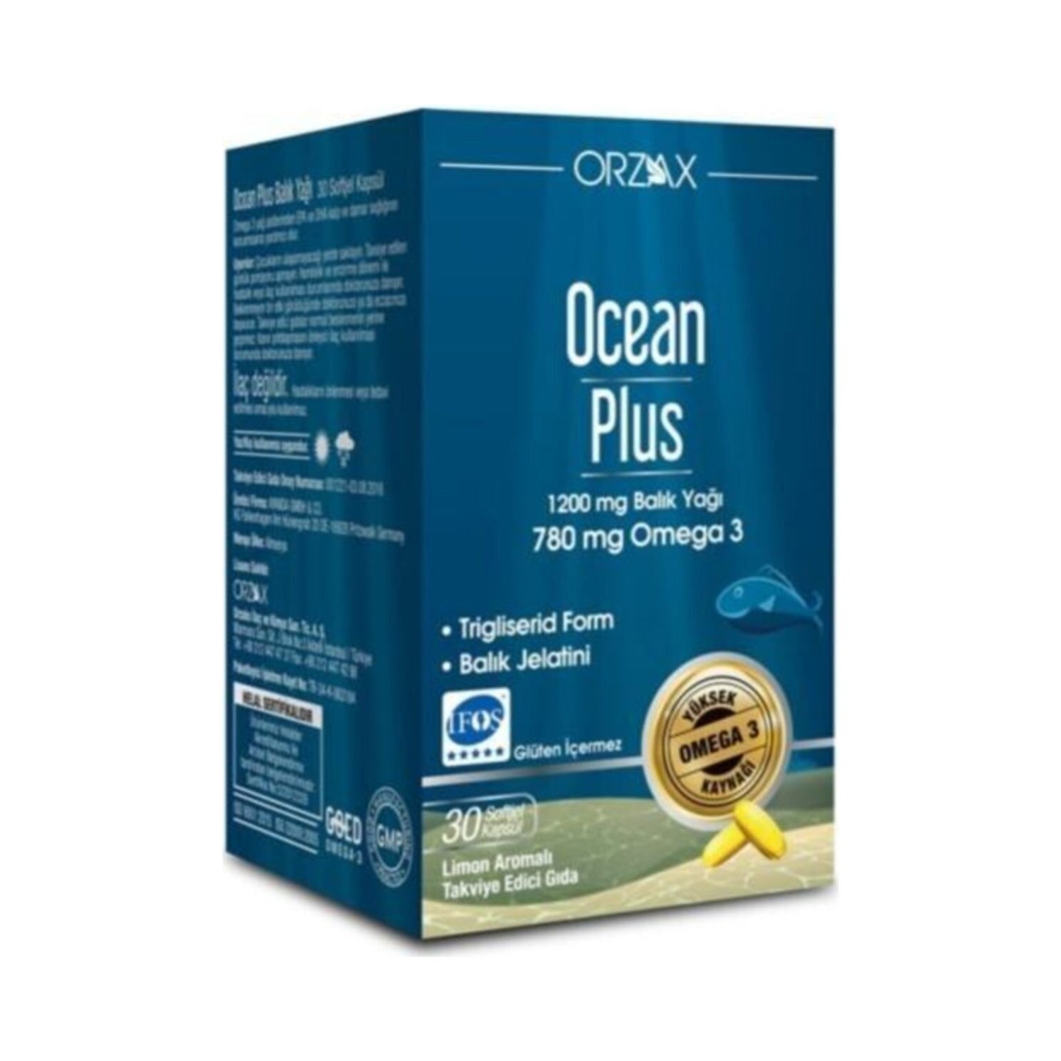 

Рыбий жир Ocean Plus, 30 капсул