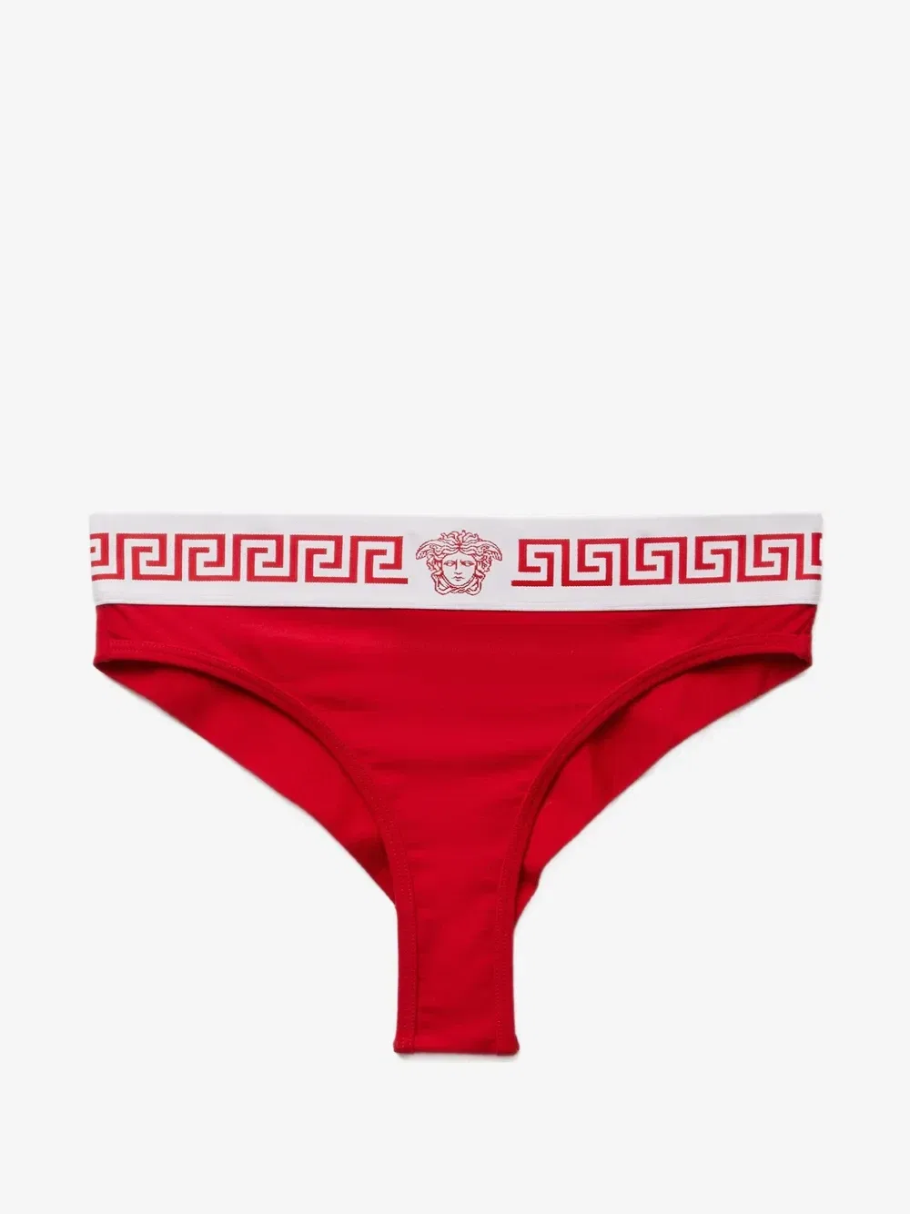 Трусы из хлопкового джерси VERSACE, красный