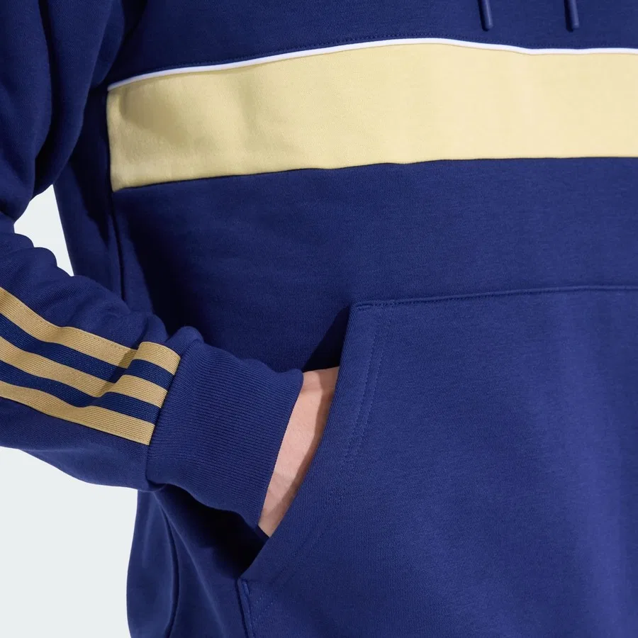 Мужской спортивный свитшот с капюшоном Fenerbahçe Originals adidas, Темно-синий — фото 3