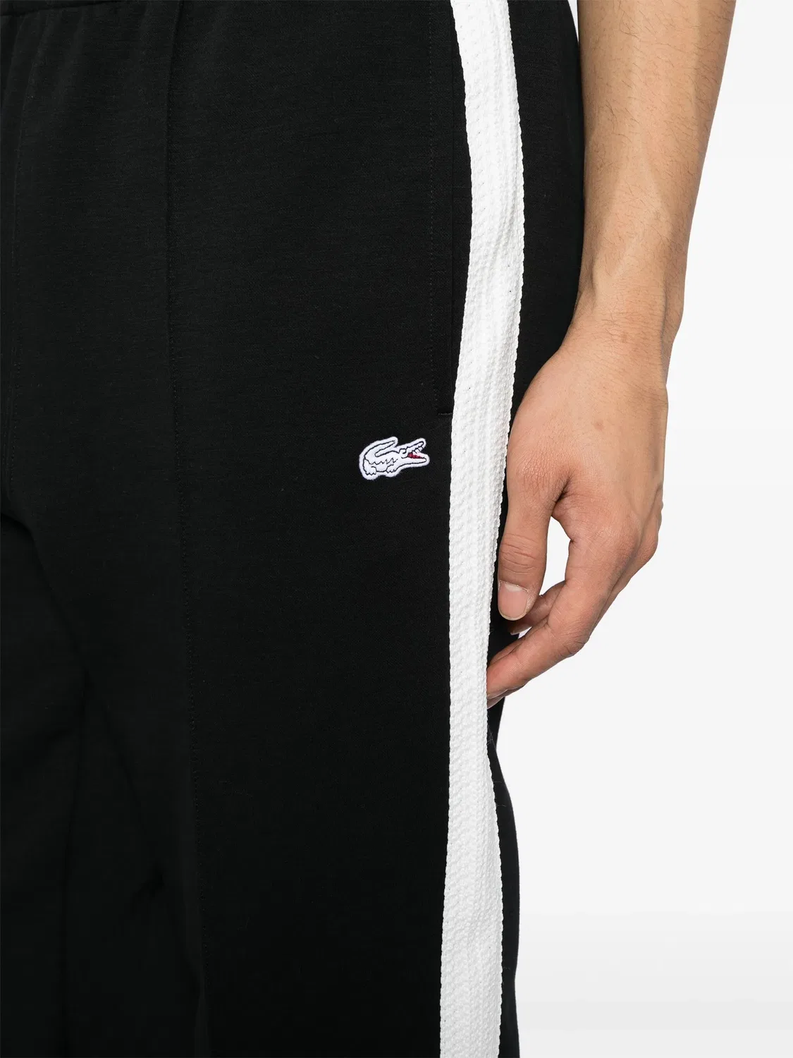 Брюки-трэки с аппликацией крокодила Lacoste, черный — фото 3