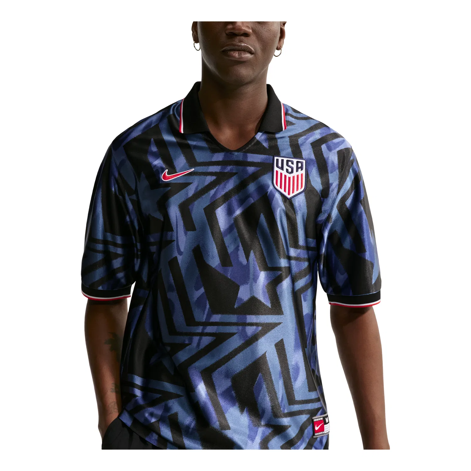 Мужская футболка Dri-FIT с принтом Nike USMNT Energy, темно-синий