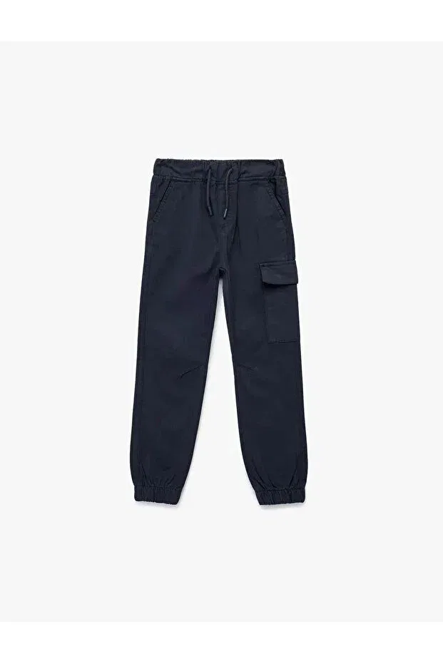 Детские брюки для мальчиков карго на шнурке Koton, Navy Blue