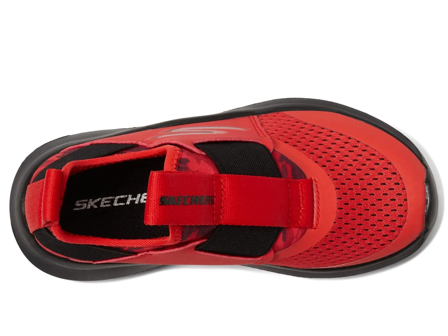 Детские кроссовки для мальчиков с принтом Skech Fast Skechers, Red Black — фото 2