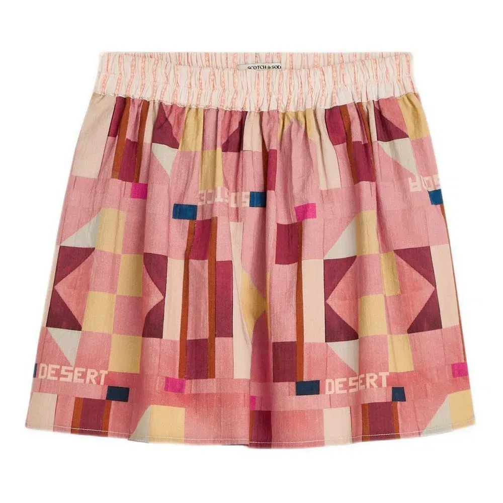 Юбка короткая Scotch & Soda, розовый