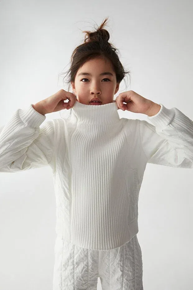 Детский вязаное кардиган Nk Kids, Ecru