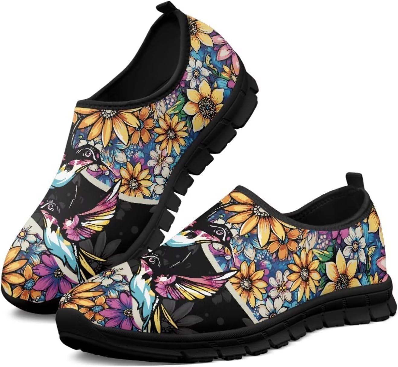 

Кроссовки-лоферы унисекс с верхом из сетки Estailounic, Hippie Hummingbird