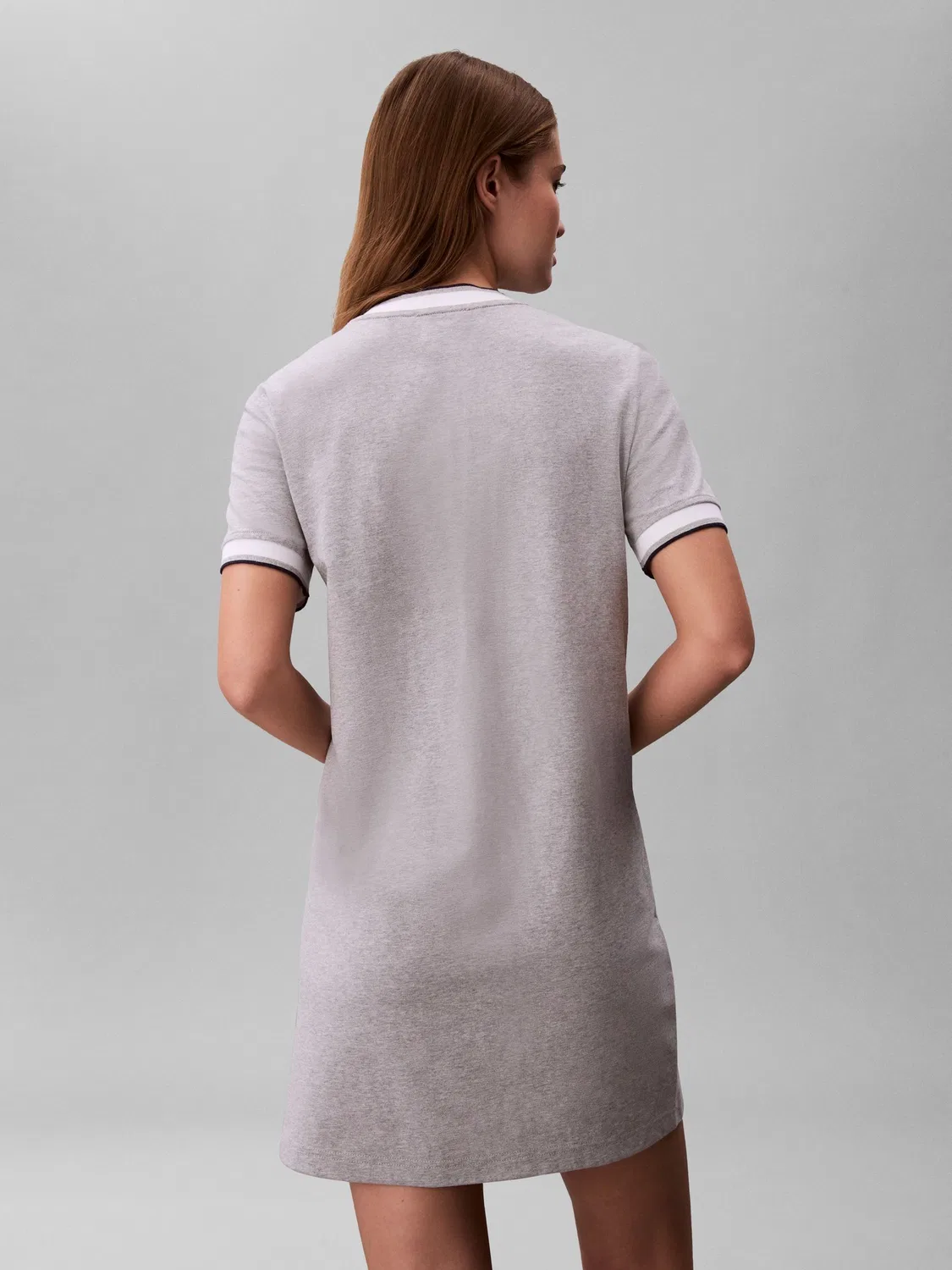 Платье футболка Sporty Ringer Calvin Klein, серый — фото 4
