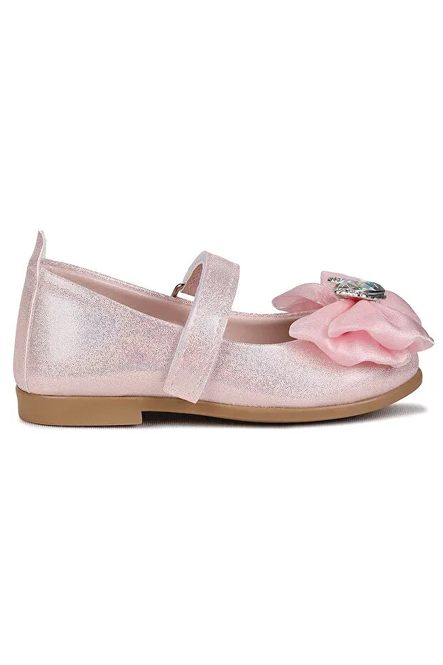 Детские балетки для девочек с блестками Kiko Kids, Powder — фото 4