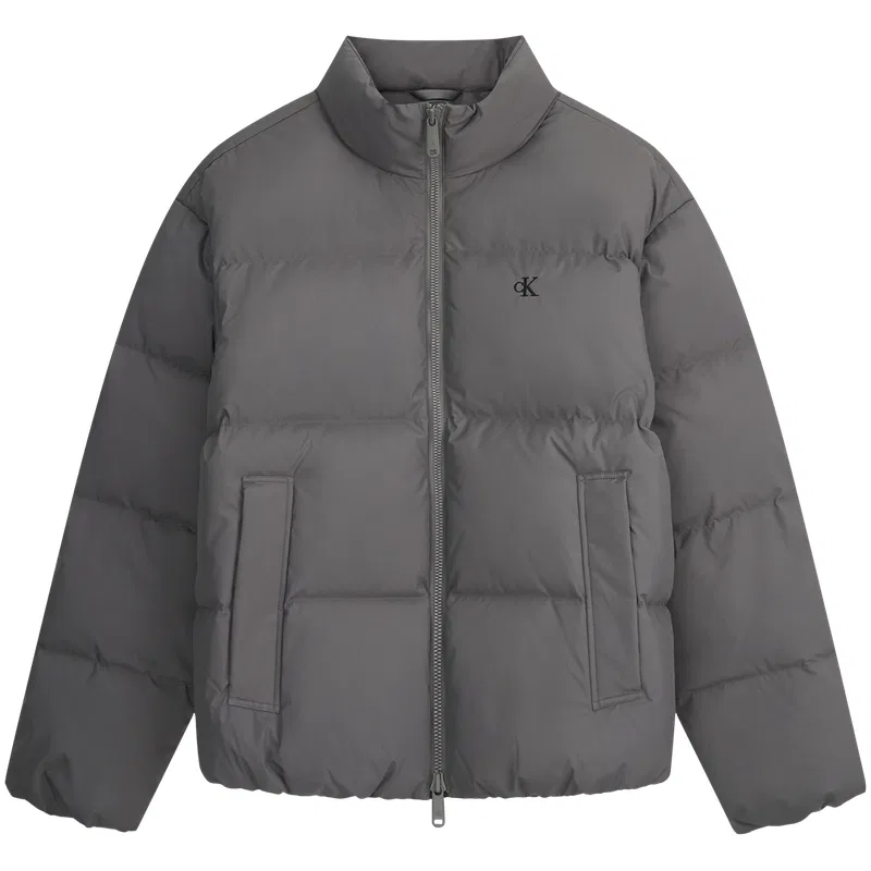 Пуховик мужской с воротником-стойкой Calvin Klein, Medium Gray