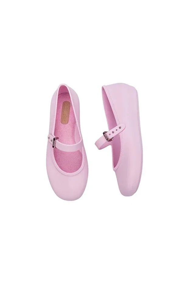 Детские балетки для девочек с принтом Soft Ballerina Inf Mini Melissa, Pink — фото 4