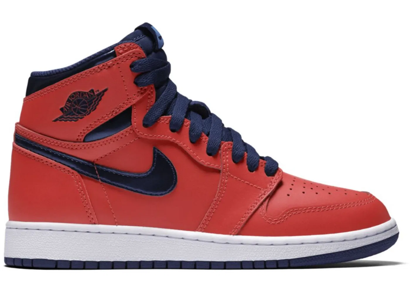 Детские кроссовки Lifestyle Jordan 1 Retro Jordan, Light Crimson/Midnight Navy-University Blue-White