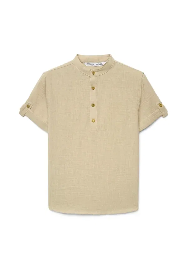 Рубашка поло из джерси, Camicia mc tinta unita - polo shirt, Terranova, Sabbia, песочный