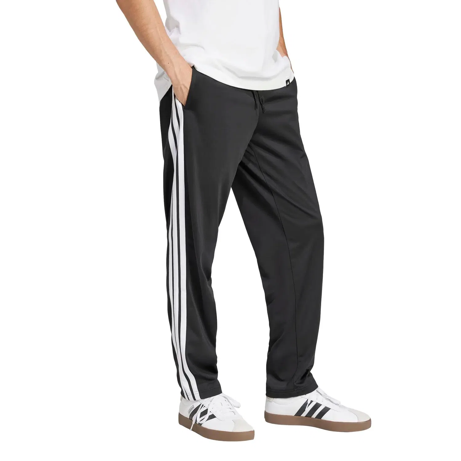 Женские спортивные штаны с тремя полосами adidas 3-Stripes, Черный — фото 3