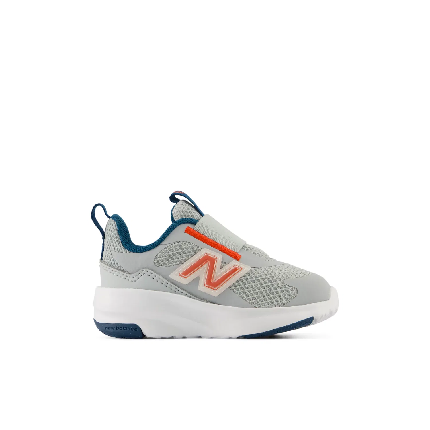 Детские кроссовки без шнуровки с дышащей сеткой 468 Slip On New Balance, Light Zinc Blue With Neo Flame And Streamsong